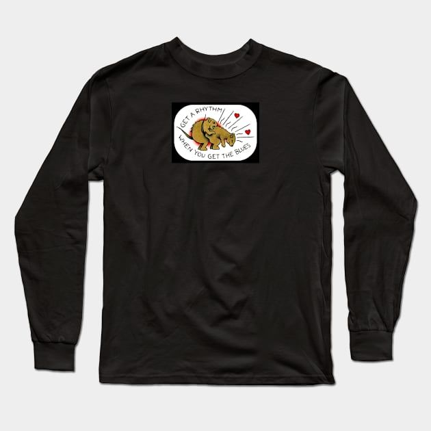 "Get A Rhythm" Long Sleeve T-Shirt by str84ward_art